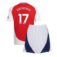 Arsenal Oleksandr Zinchenko #17 Heimtrikotsatz Kinder 2024-25 Kurzarm (+ Kurze Hosen)